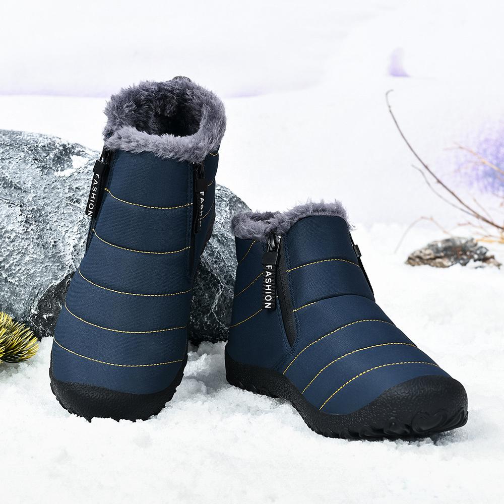 Snow Boots Men's Winter Shoes Adult Men's Flat Shoes Waterproof Anti Slip Durable Cotton Shoes Ski Boots, Men's Shoes Brand 2025