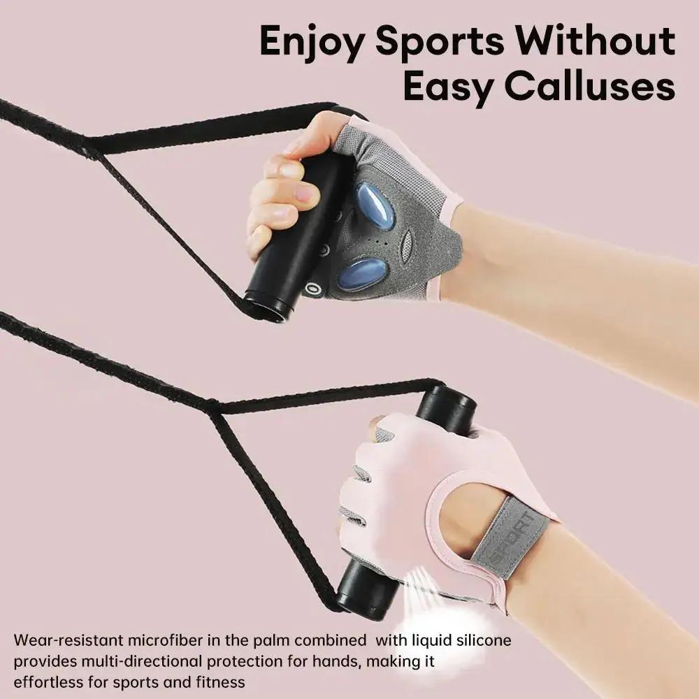 Non-Slip Fitness Gloves for Strength Training Gym Workout and Outdoor Sports with Breathable Design