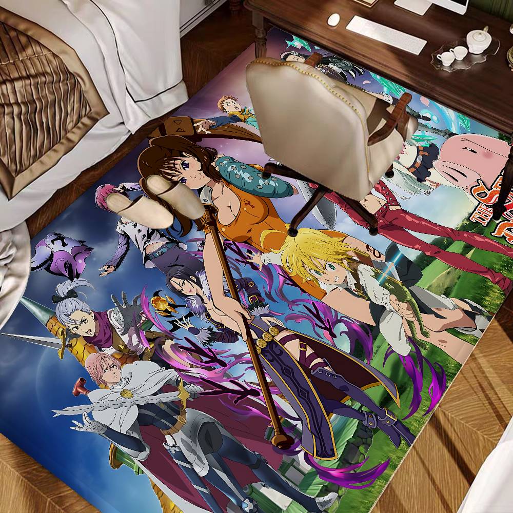 THE Seven Deadly Sins Anime Floor Mat Rectangle Anti-slip Home Soft Badmat Front Door Indoor Outdoor Mat Hotel Decor Mat