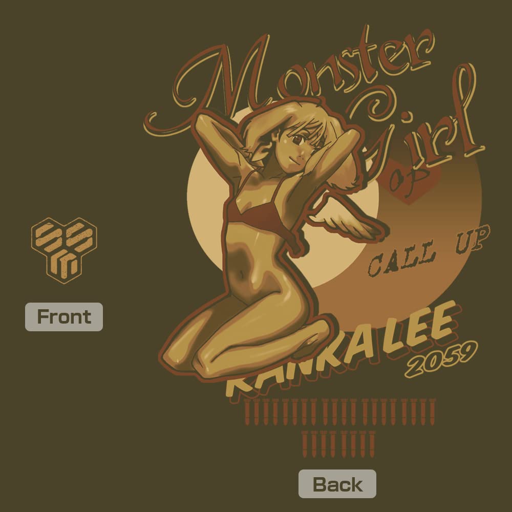 COSPA Macross F Nose Art Ranka T-shirt MOSS L Size