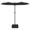 Vidaxl Podwójny Parasol Ogrodowy Z Led, Antracytowy, 316X240 Cm