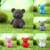 Hairline Bear Keychain Micro Landscape Cartoon Pvc Handicrafts Car Ornaments