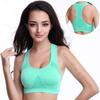 Women Breathable Padded Sports Bra With Hollow Out Design And Pure Color