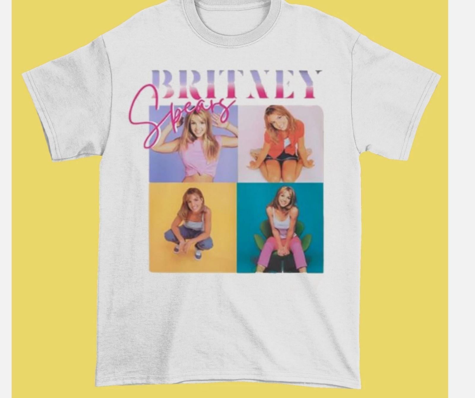 Britney Spears Shirt 90s Britney Shirt Colletion Music White Unisex Shirt S