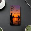 Carp Fish Fishing R-Rod Phone Case For Samsung S25,S24,S21,S22,S23,S30,Ultra,S20,Plus,Fe,Soft Silicone Black Cover