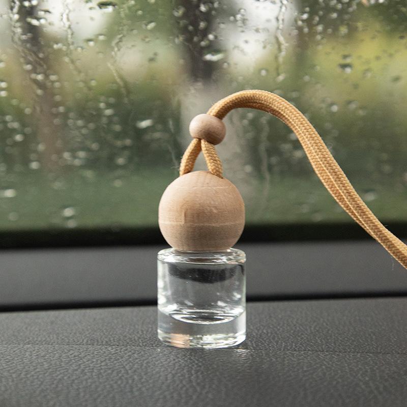 1Pc 8Ml Conical Flask Empty Bottle Car Pendant Car Essential Oil Diffuser Fragrance Air Freshener Scent Perfume Bottle Ornament
