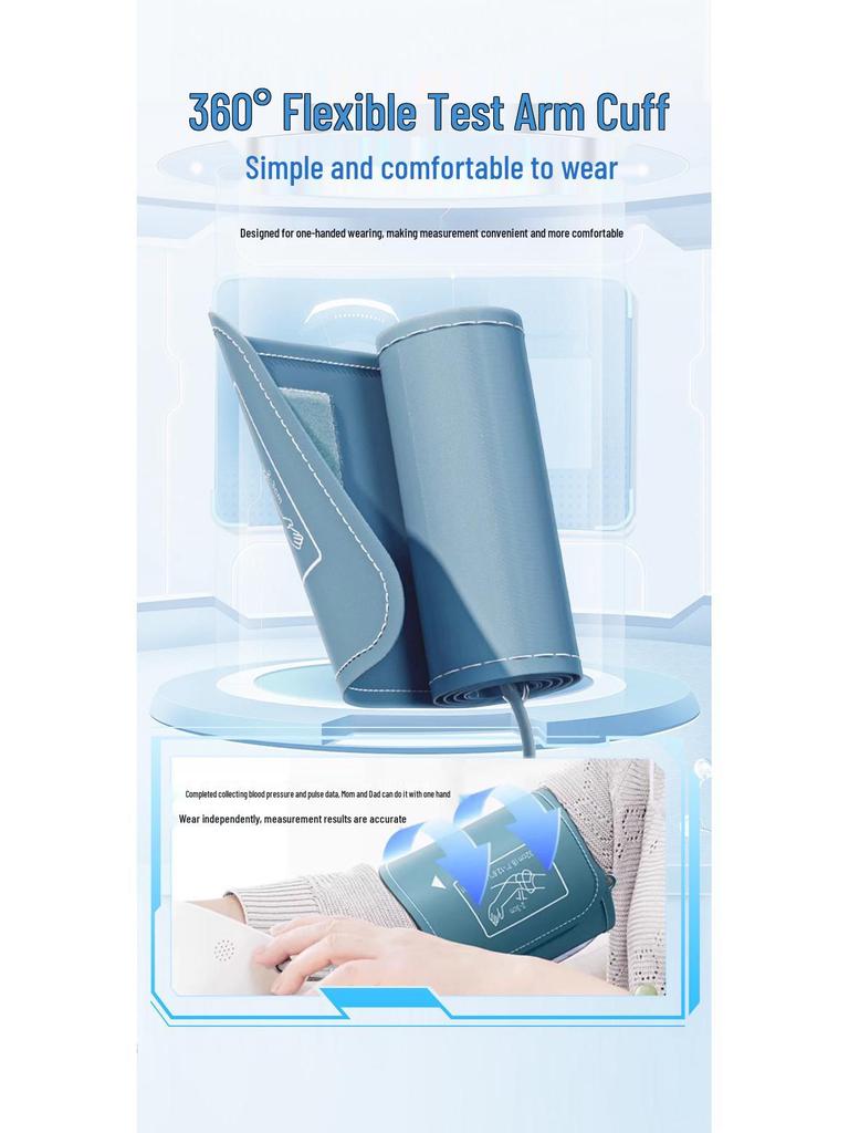 Precision Automatic Blood Pressure Monitor with Voice Broadcast for Hypertension