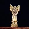Solid Brass Blessed Angel Small Statue Vintage Character Miniatures Figurines Desktop Decorations Crafts Home Decors Ornaments