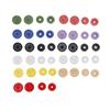 220 Sets Colorful Snap Buttons No Sew Plastic Snap Fasteners for Clothing Embroidery Crafts
