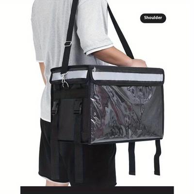 Caixa de entrega de alimentos isolada de tecido oxford de alta qualidade com capacidade de 30L 48L 62L para motociclistas, entrega para viagem