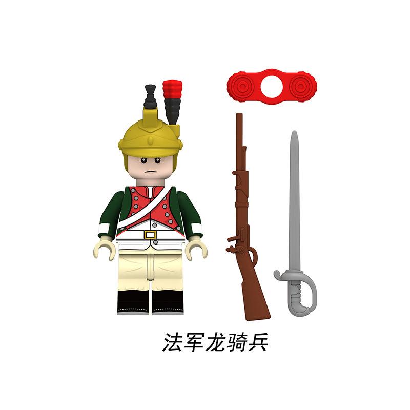CALDO Guerra Napoleoniche Militari Soldati Figure Cavaliere Medievale Esercito Britannico Francese MOC Blocchi da Costruzione Mattoncini Giocattoli Regali