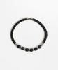 Lmood Bento Weaving Bead Bracelet Black