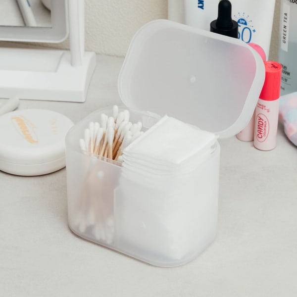 Cotton Swab Case With Lid