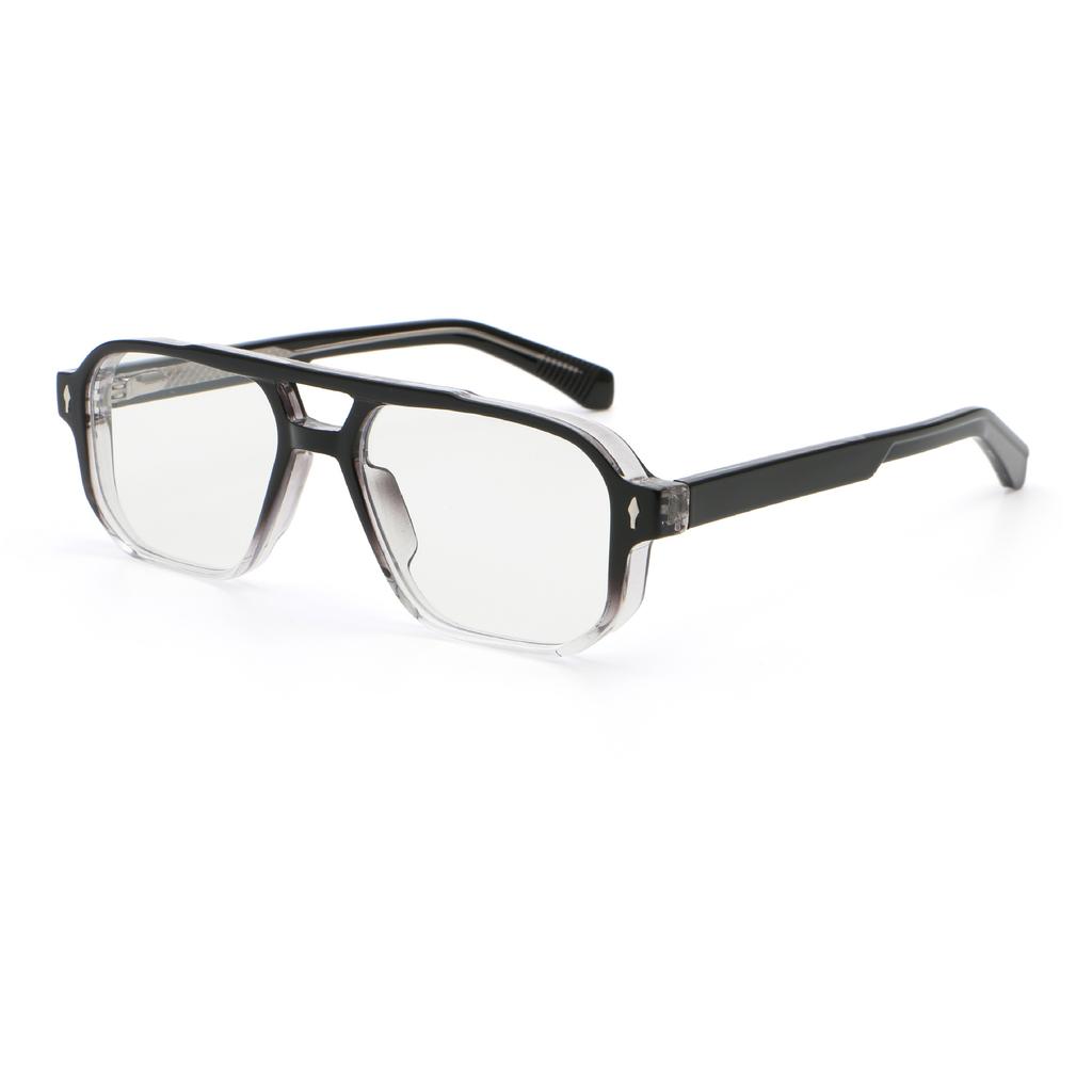Transparent Computer Reading Glasses Frame Women Anti Blue Light Square Eyewear  Black Eyeglasses Presbyopic Glasses For Men