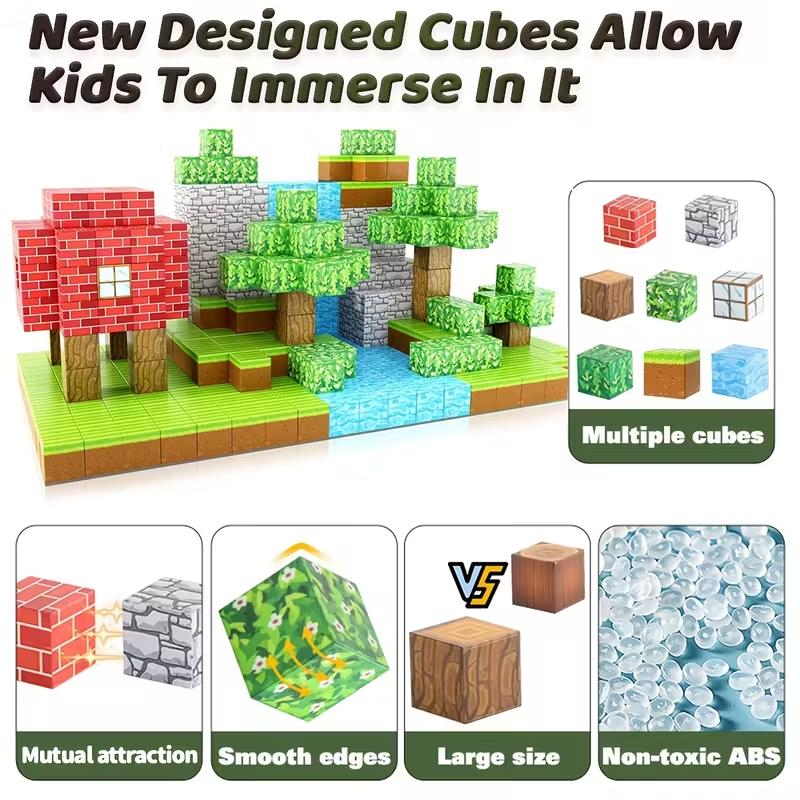 High-Quality Magnetic High-Quality Building High-Quality Block Construction pieces High-Quality Toy High-Quality Stem High-Quality Stacking