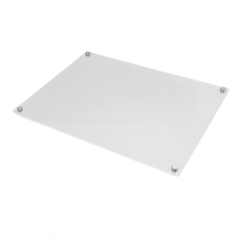 Acrylic Magnetic Dry Erase Board Calendar for Fridge Reusable Clear Planner with 6 Markers 15.7in X