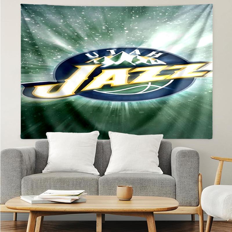 Jazz Basketball Team Quick-Dry Tapestry Hanging for Bedroom,Livingroom, Playroom,Decor Art Room Wall Tapestry Holiday and Birthday Gifts