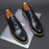 Men's Leather Lace-up Dress Shoes Formal Casual Non-slip Oxford Shoes