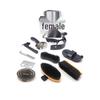 Stable Cleaning 10-Piece Horse Grooming Brush and Comb Set