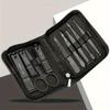 Nail Clipper Set 9 Piece, Stainless Steel Nail Cutters for Home Manicure Tools, Portable Grooming Kit with Nail File, Mini Nail Clippers