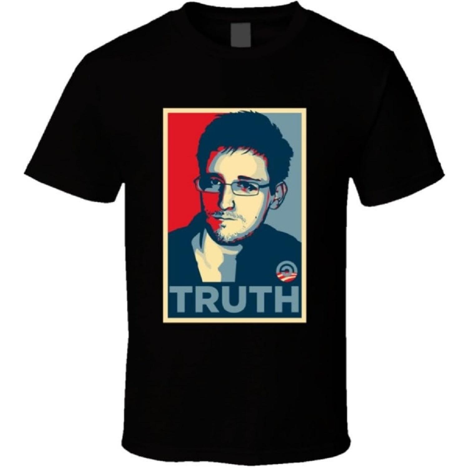 Edward Snowden Truth Hope Poster T Shirt S