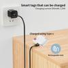 Type-C Long-Distance Tracker Positioning Far Away Finder for IOS Apple Find My Voice Locate Keys Smart Tag Splicing Colors Style
