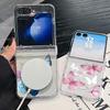Colorful Butterfly Case For Samsung Galaxy Z Flip 8 7 FE 6 5 4 Flip7 Flip6 Flip8 Hinged Magnetic For Magsafe Hard Folding Phone Cover