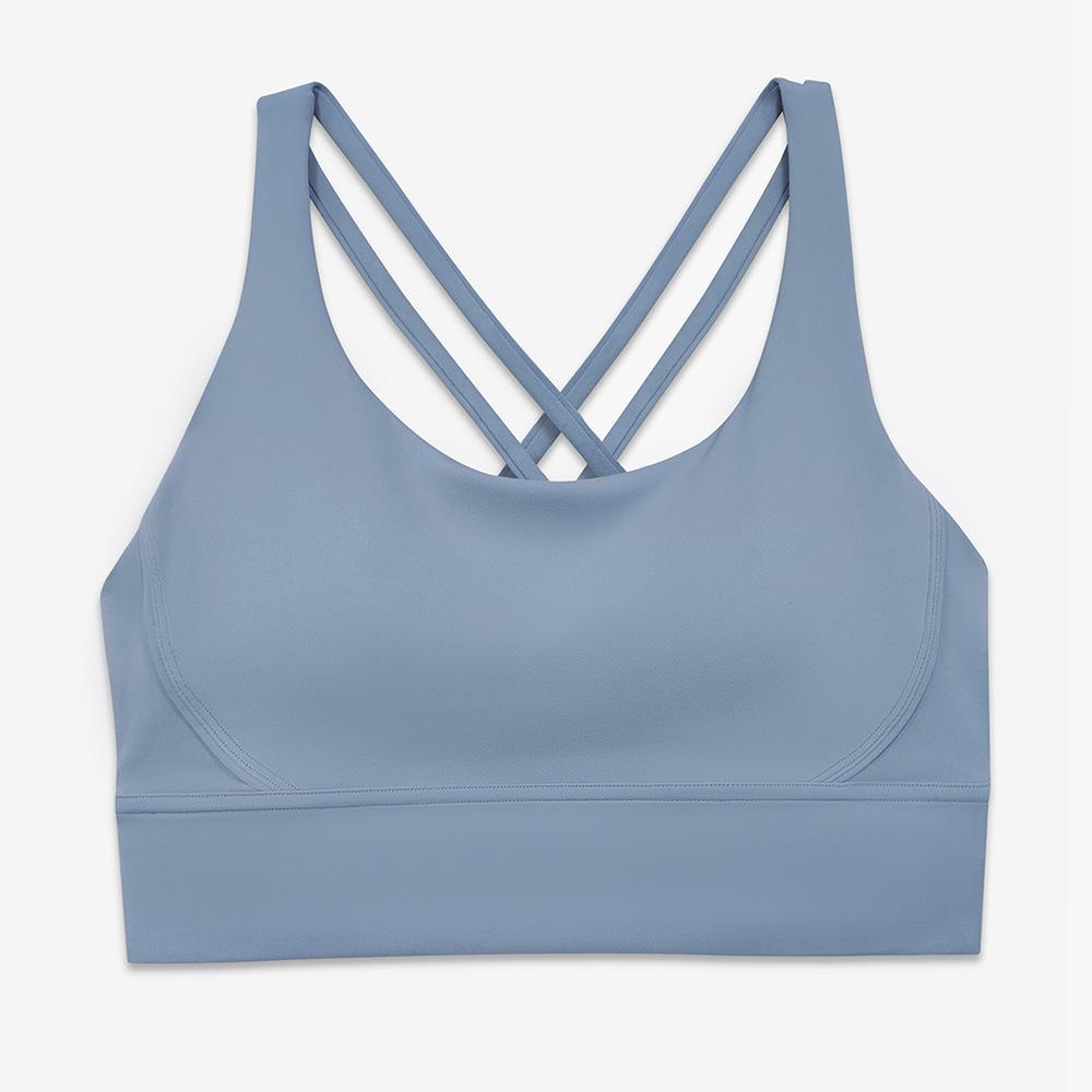 Double-Sided Criss-Cross Shockproof Sports Bra - Cloud-Like Yoga Fitness Top