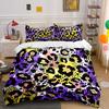 Leopard Print Three-Piece Set, Stylish Decor Exquisite Three-Piece Bedding Set Gift For Kids And Adults