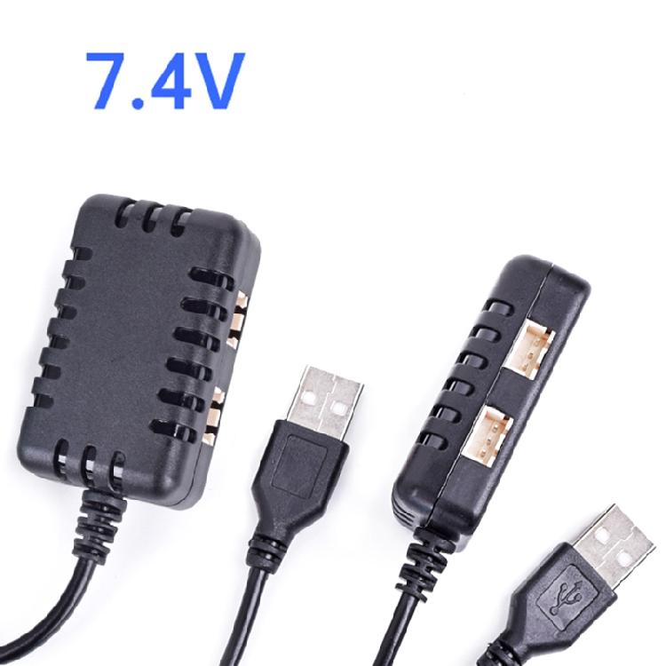 2 in1 1000Mah x 2 7.4V Li-ion Lithium Battery Charger USB Charger XH-3P Plug