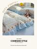 Spring/Summer Kids' Cotton Lace Duvet & Sheet Set - Korean Style, A-Grade, Puffy, 3-Piece