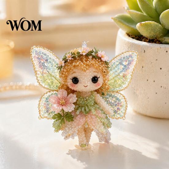 Set Artigianale Animali con Perline 1 Kit Fai da Te 3D, Kit Artigianato Artistico con Perline con Istruzioni di Perline, Insetto Uccello Fata Fatto a Mano per Bambini Adulti Principianti