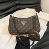 Nowa Torebka Półksiężycowa Crossbody Matka i Dziecko - Elegancka Damska Torba na Ramię z Europejsko-Amerykańskim Wzorem Kwiatowym