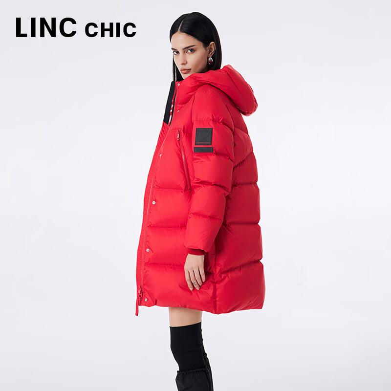 Jinyujie Women's Mid-Length Thickened Hooded Puffer Down Jacket Y23606272