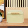 Farmhouse Iron Bread Box Bin Flip Top Storage Sundries Organizer for Countertop Home Coffee Shop