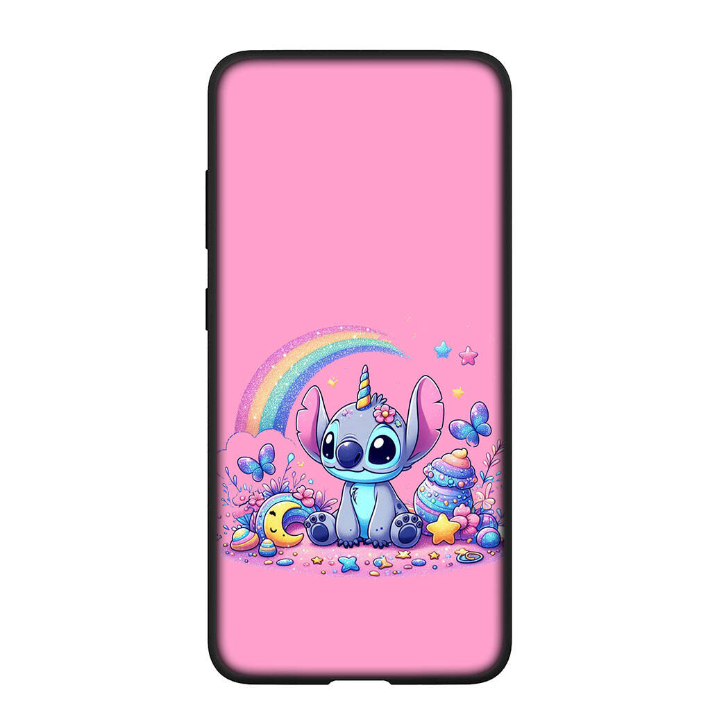 Phone Case for iPhone 17 16 15 Plus X 16E Huawei P30 P20 Lite Redmi Note 14 12 11 13 Pro Max OPPO A60 A80 A40 A18 A38 Blue Lilo Cute Stitch Pink Cover