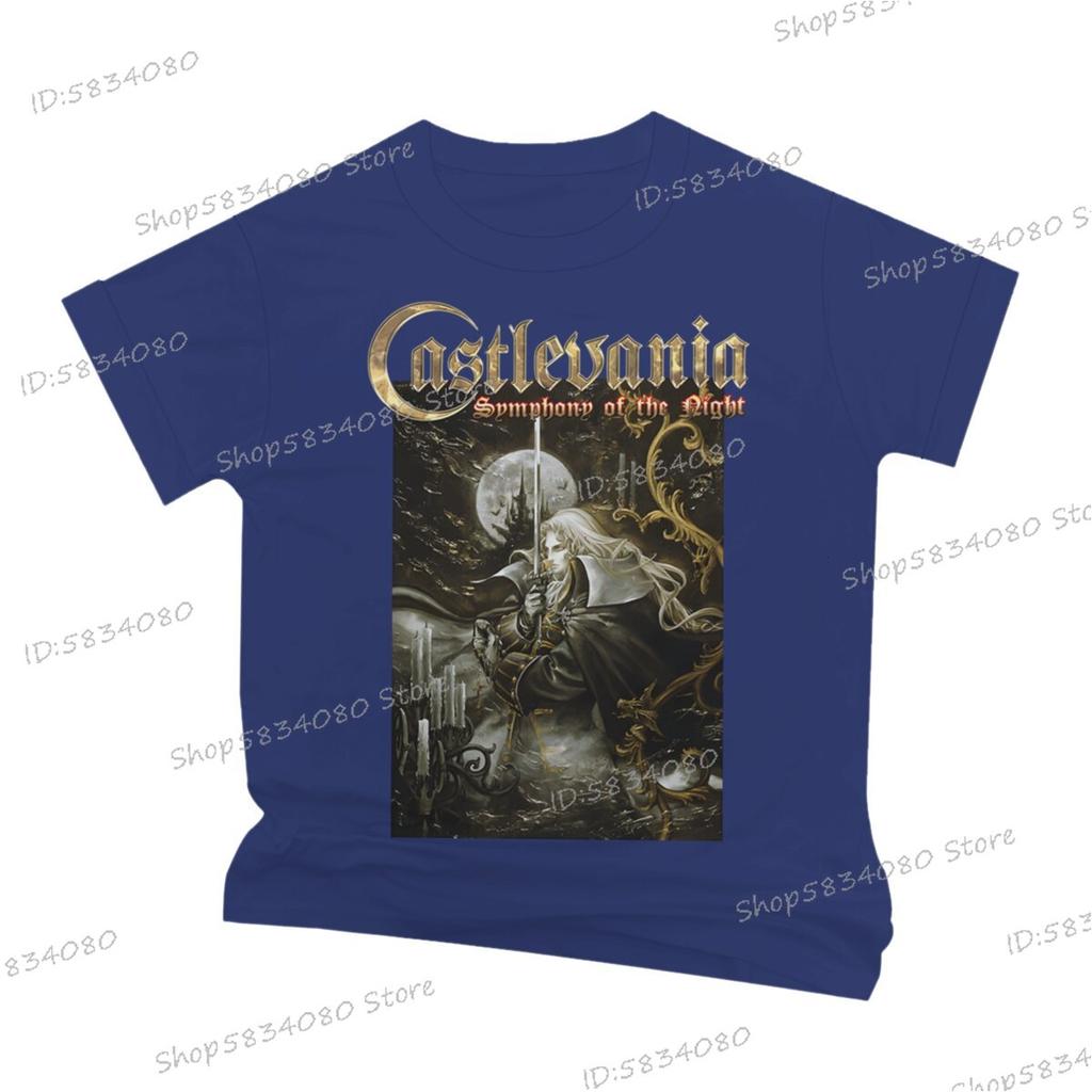Fashion Castlevania Unisexs Street Cool TShirt Vintage Symphony of The Night T Shirt for Unisex Anime Castlevania Classic Tops