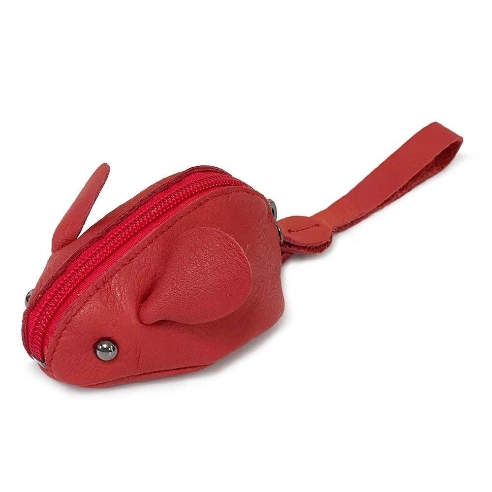Portafogli per Mouse in Pelle Sacchetto Chiavi con Cerniera a Cartoni Animati Portamonete Mini Creativo per Bambini
