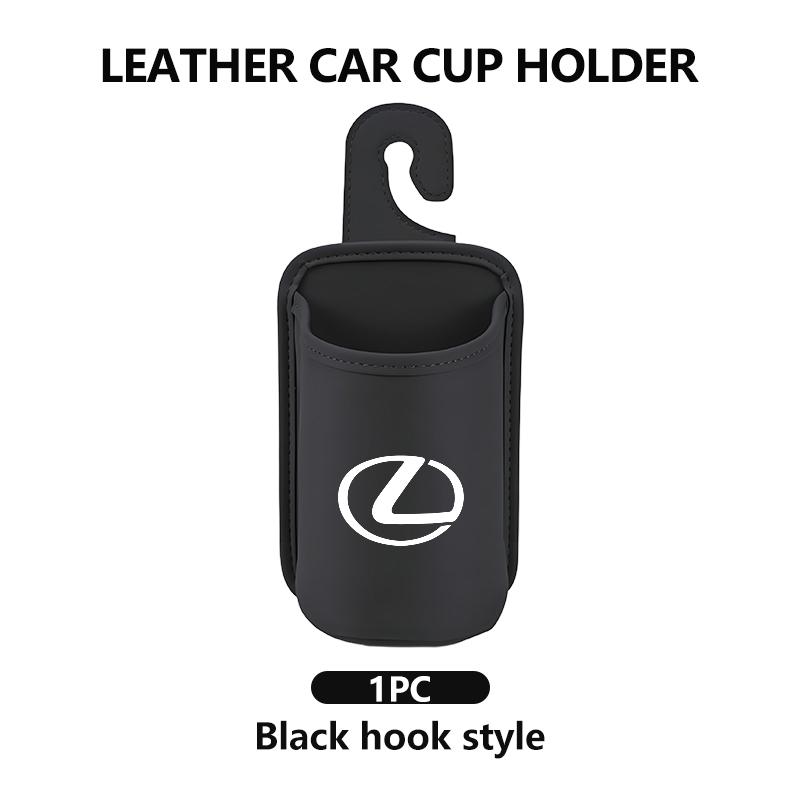 Car Seatback Water Cup Box Leather Mug Drinks Storage Bag Accessories For Lexus UX250h RX450h RX300 GX470 CT200h RX400h NX300h