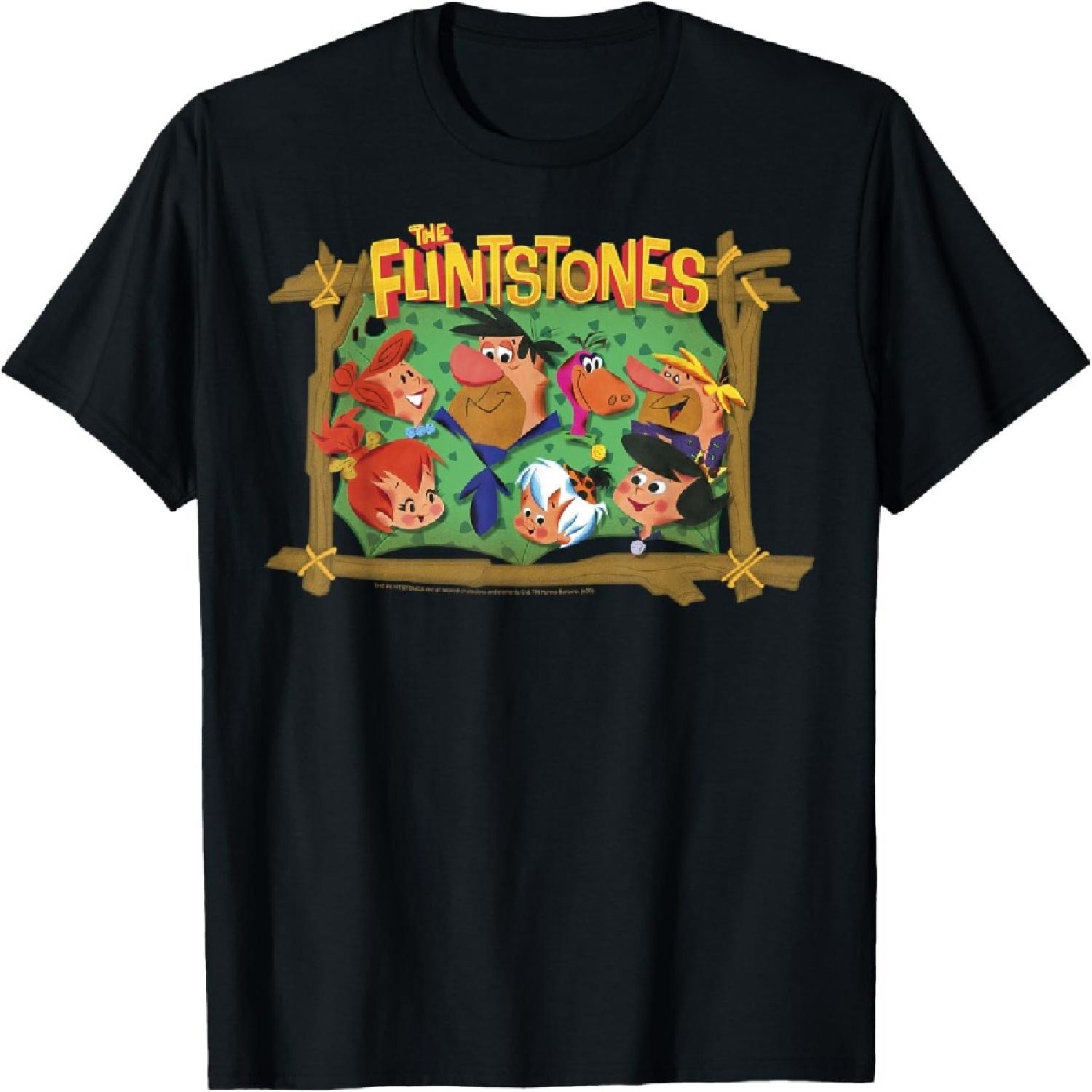 The Flintstones Framed Family Portrait T-Shirt S