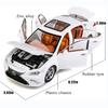 Model Car 1/24 Scale ES300 Alloy Diecast Collectible Toy Car with Light and Sound Toy Vehicle Door Can Be Opened