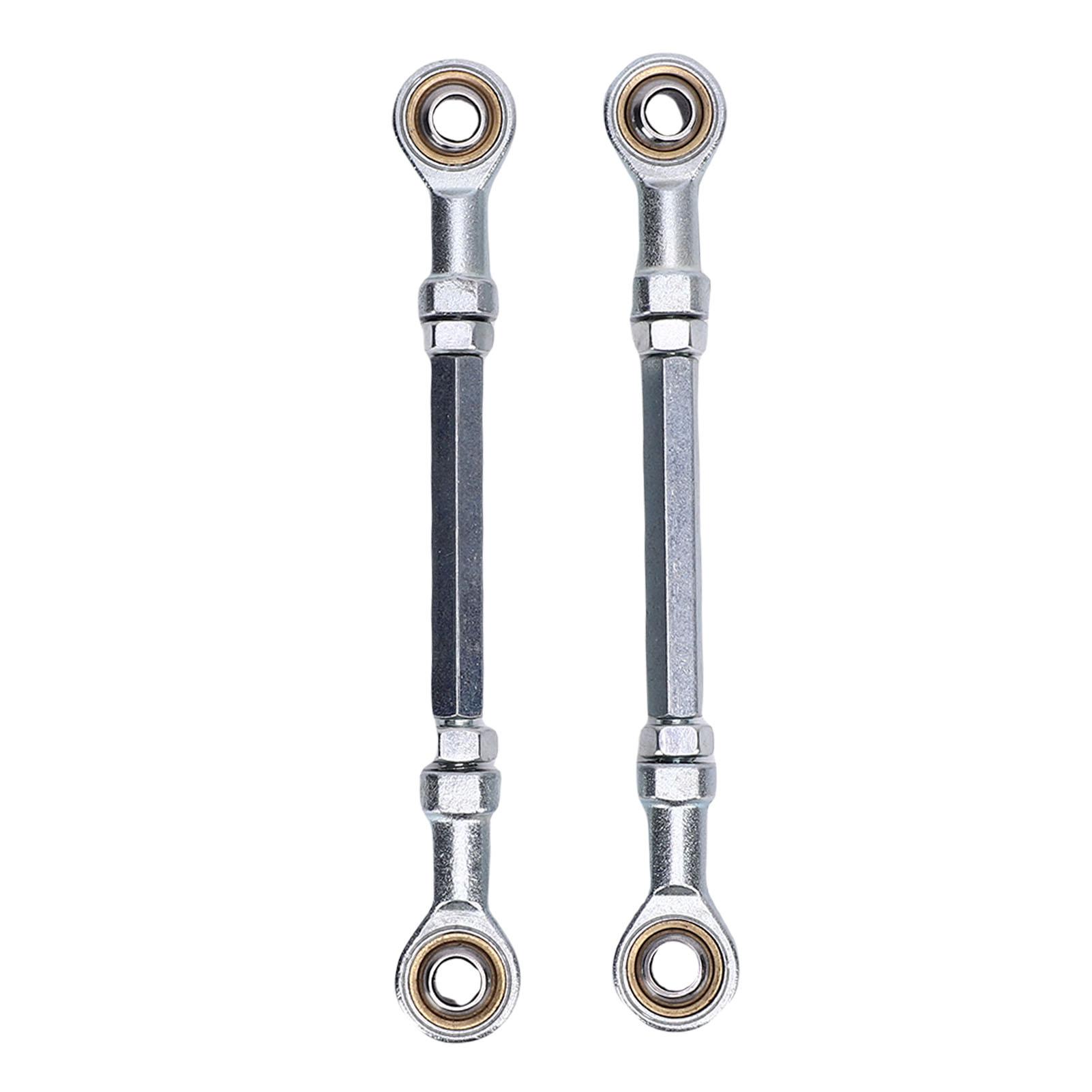 Kaisai Unisex 1 Pair 155Mm 8Mm Steering Shaft Tie Rod Steel Alloy High Hardness Abrasion Proof For Go Kart Drift Trike Atv Quad Mini