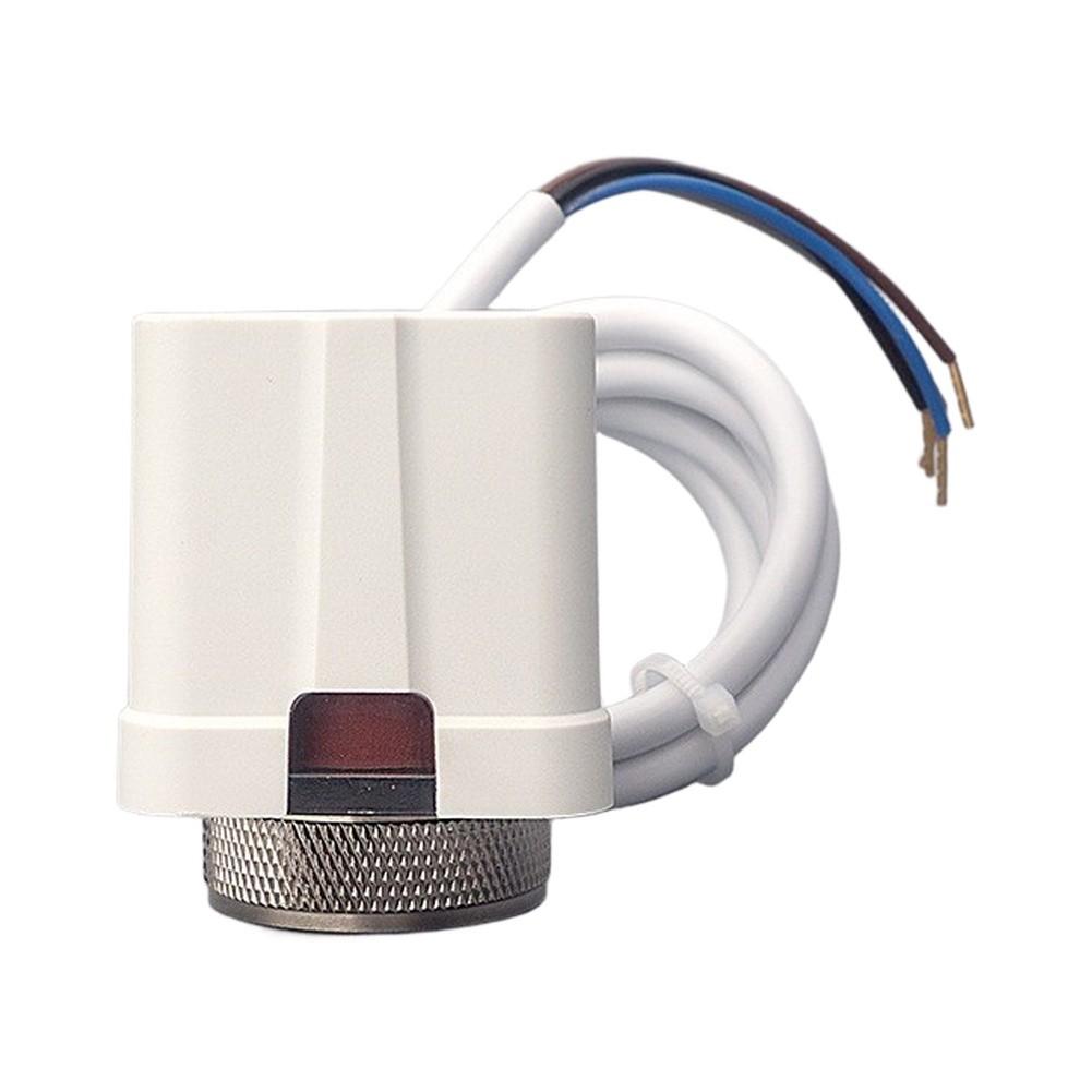 230V 4-Wire Thermal Actuator With Water Pump Linkage, Smart Electric Valve For Floor Heating Systems, M30x1.5 Thread
