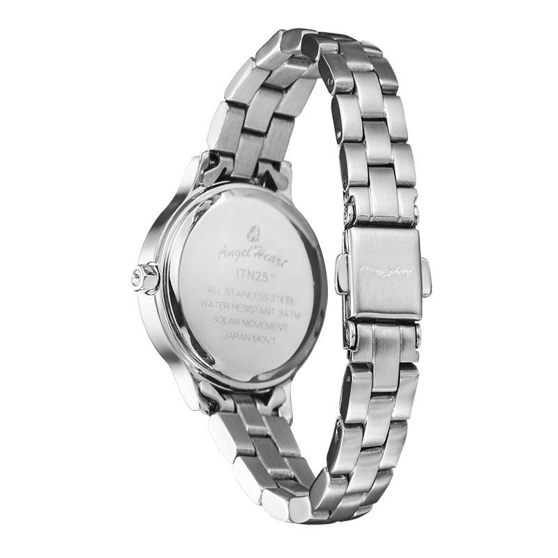 ANGELHEART Innocent Time Hashimoto Collaboration Innocent Time Kanna Hashimoto Collaboration Model ITN25BU Blue Pearl Solar 21mm Watch Women's