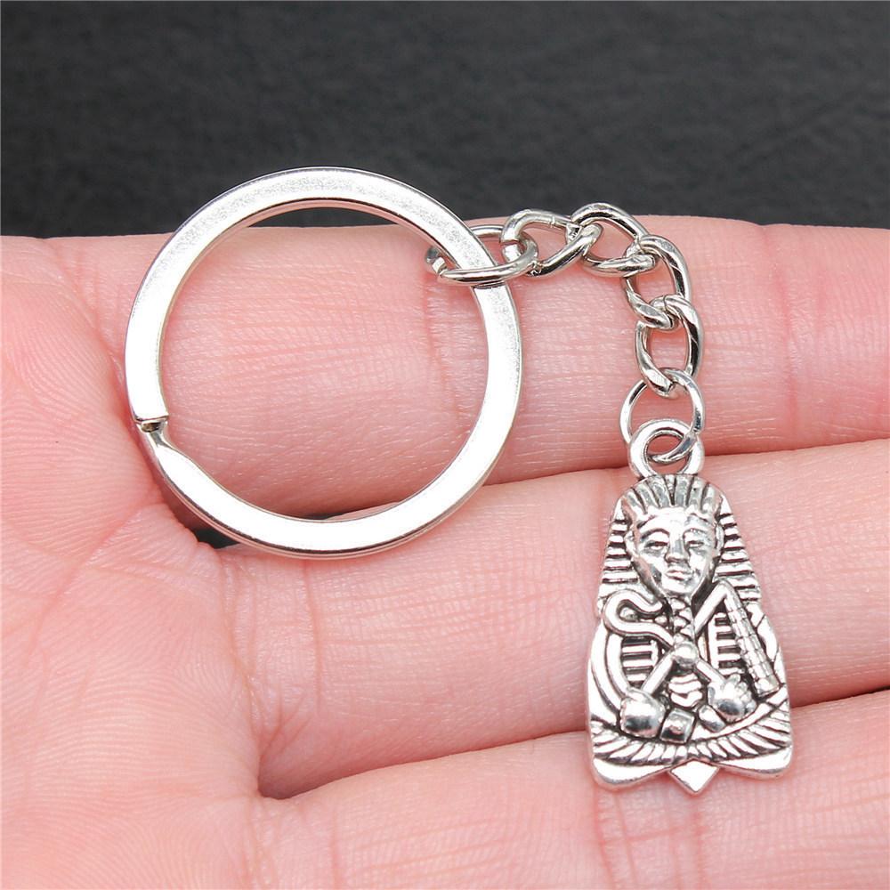 Pharaoh Chief Egyptian Amulet Keychain for Office Workers New Arrival Initial Graduation Gift Casual Accessory