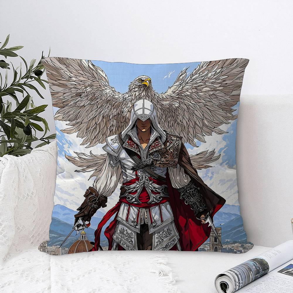 Game A-Assassins C-Creeds Pillow Cover Design cushion Cover decor Holiday Decorati