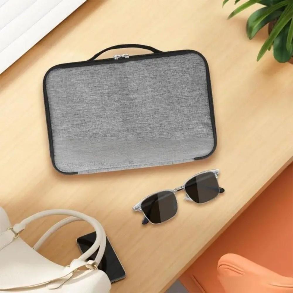 Removable Partitions Glasses Organizer Adjustable Slot Sunglass Storage Pouch