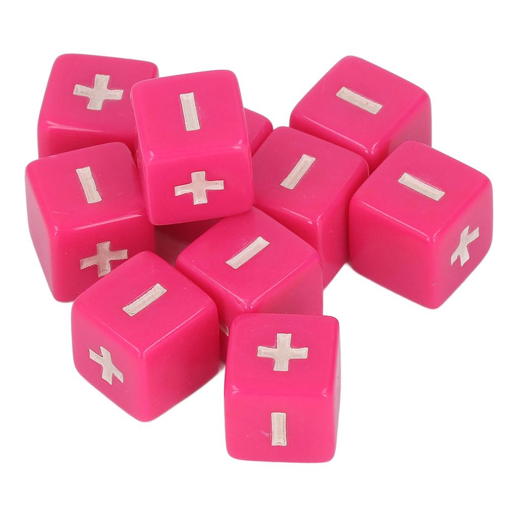 20pcs Plus Minus Sign Dice Set 16mm Math   Calculation Dices for Infant Teaching