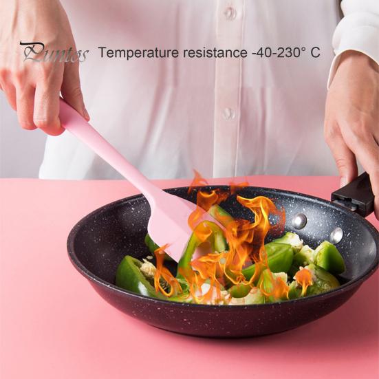 

6 шт./компл. скребок для выпечки, набор из шести предметов, антипригарный пищевой силиконовый шпатель, инструмент для выпечки, барбекю, приготовления пищи, многофункциональный скребок для смешивания розовый