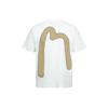 Evisu Slogan Print Crew Neck T-Shirt Men Tops White 2ESHTM3TS548XXCT